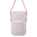 Case Guess PU 4G Metal Logo Script Phone Bag Pink Case Guess PU 4G Metal Logo Script Phone Bag Pink