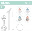 BEABA DRINKS WITH STRAW, 250 AND 300 ML, SPARE SET