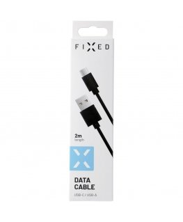 Cable USB Fixed Fixed data and charging cable, USB-A - USB-C, 20 W, length 2 m, black