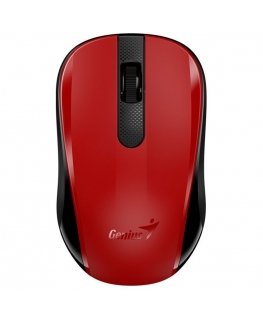 Pelė Genius Pelė NX-8008S, 1200DPI, 2.4 [GHz], optinė, 3kl., belaidė USB, raudona, 1 vnt AA