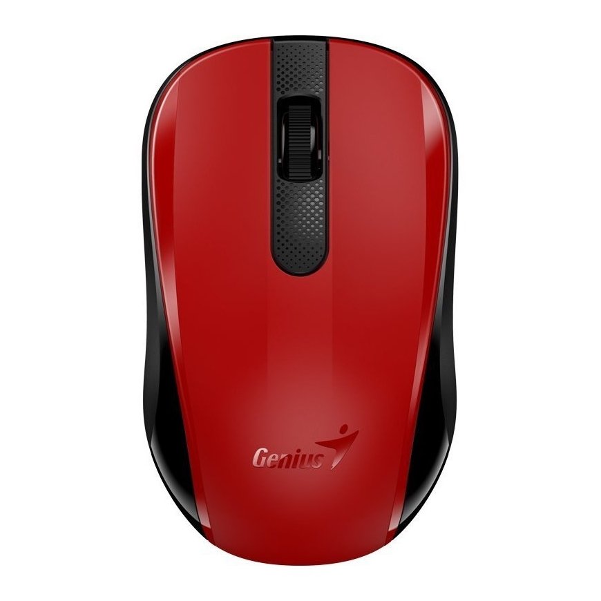 Pelė Genius Pelė NX-8008S, 1200DPI, 2.4 [GHz], optinė, 3kl., belaidė USB, raudona, 1 vnt AA