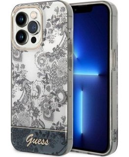 Guess Guess CASE guess GUHCP14LHGPLHG "Apple iPhone 14 Pro Grey/Grey hardcase porcelain collection"