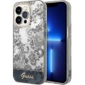 Guess Spėjimas DĖKLAS spėjimas GUHCP14LHGPLHG „Apple iPhone 14 Pro Pilka/Pilka hardcase porceliano kolekcija“