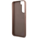 Guess case for Samsung Galaxy S23 GUHCS23SG4GFBR brown hardcase 4G Metal Gold Logo