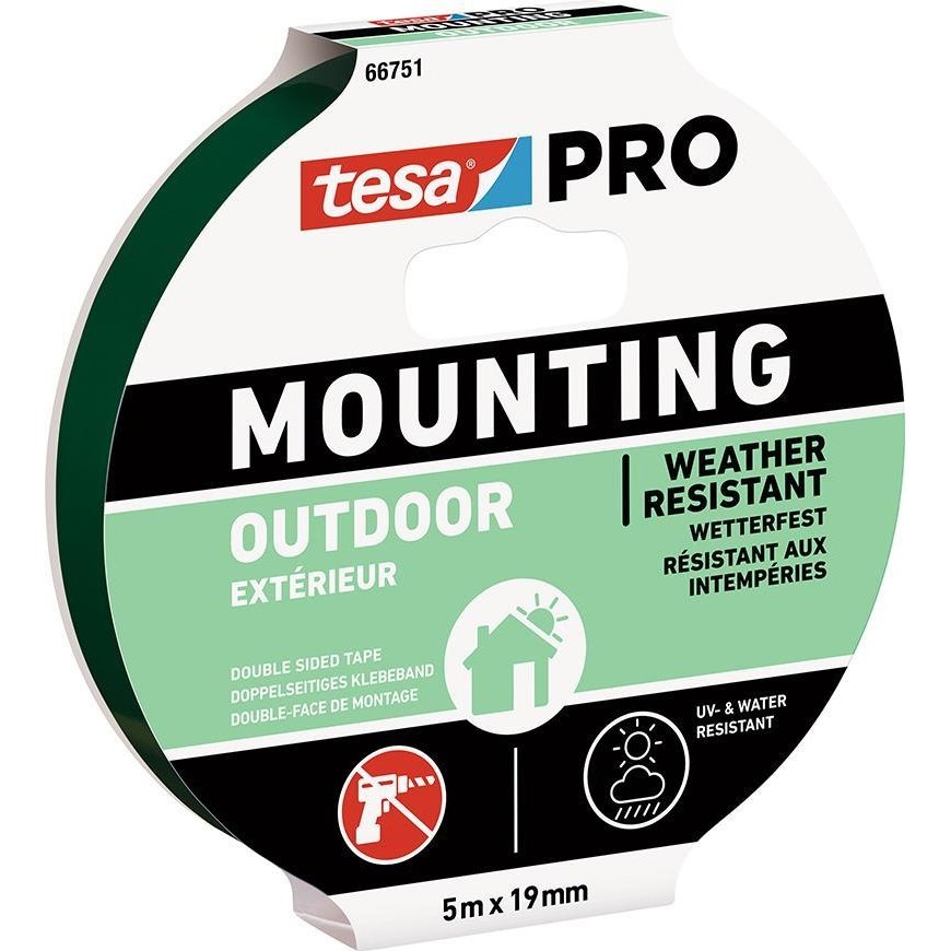 Tesa Foam installation tape outside 5m:
