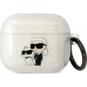 Headphones for Karl Lagerfeld Airpods 3 KLA3HNKCTGT transparent Gliter Karl&Choupette Headphones for Karl Lagerfeld Airpods 3 KLA3HNKCTGT transparent Gliter Karl&Choupette