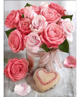 Beldizart Love bouquet notes 30*40 cm AM1880