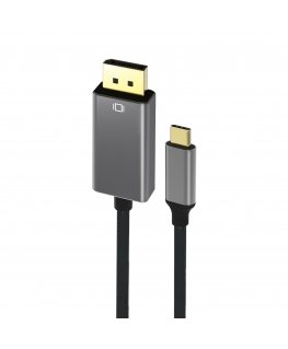 RoGer Cable USB-C to DisplayPort 4K@60Hz / 1.8m / Grey