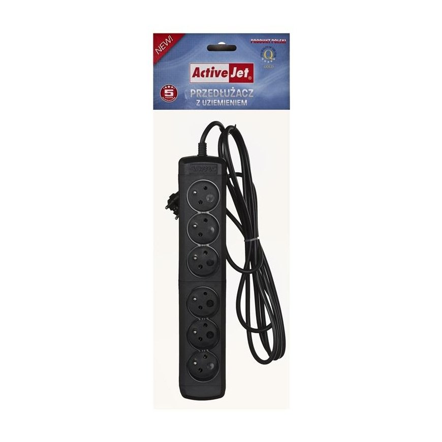 Activejet 6GNU - 3M - C power strip with cable – 2
