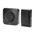 Orno Bell Bellaidis ONDO 2 AC Mains With 2 Receivers 1 Button Battery Free Learning System 36 Sounds 200m Black