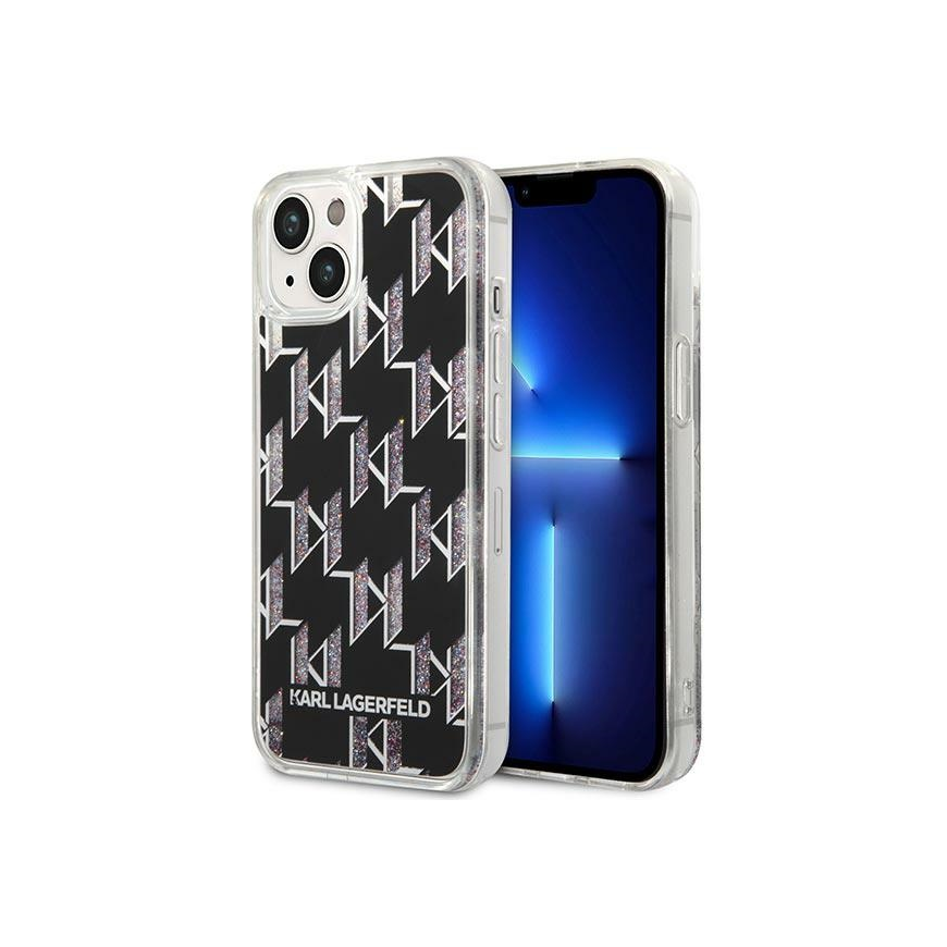 Case Karl Lagerfeld KLHCP14MLMNMK iPhone 14 Plus 6.7" Hard Case Black / Black Liquid Gloss Monogram – 5
