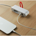Electraline 70047 Универсальный дорожный адаптер 1p 2xUSB / 2.4A / 1.5m