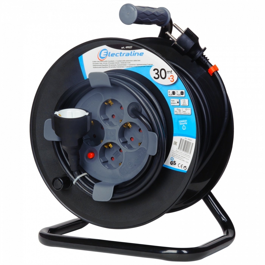 Electraline 49027 Кабельный Барабан 30m