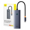5-in-1 Hub Baseus UltraJoy Series USB-C to HDMI4K@30Hz+3xUSB 3.0+1xPD (grey) 5-in-1 Hub Baseus UltraJoy Series USB-C to HDMI4K@30Hz+3xUSB 3.0+1xPD (grey)