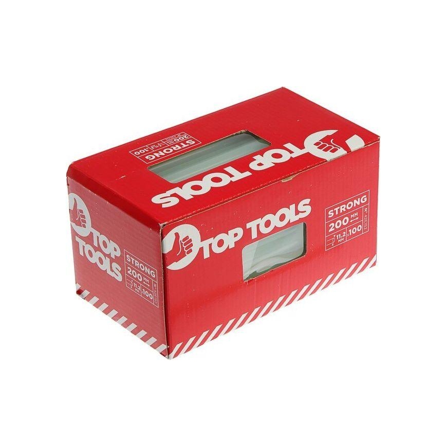 Top Tools Klijų lazdelės 11 mm, skaidrūs, 100 vnt. – 2