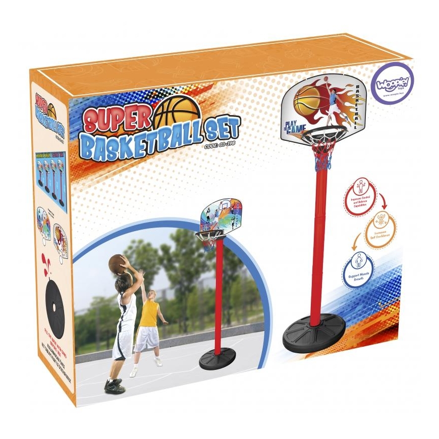 Children's basketball stand 215 cm with Woopie ball – 2