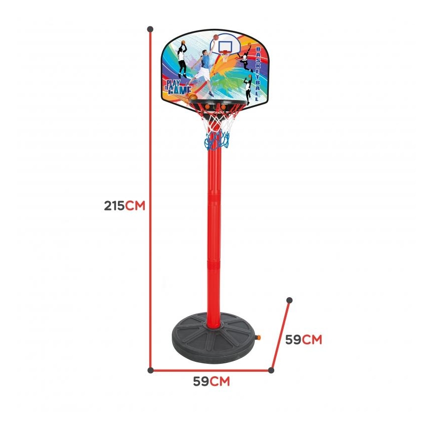 Children's basketball stand 215 cm with Woopie ball – 4
