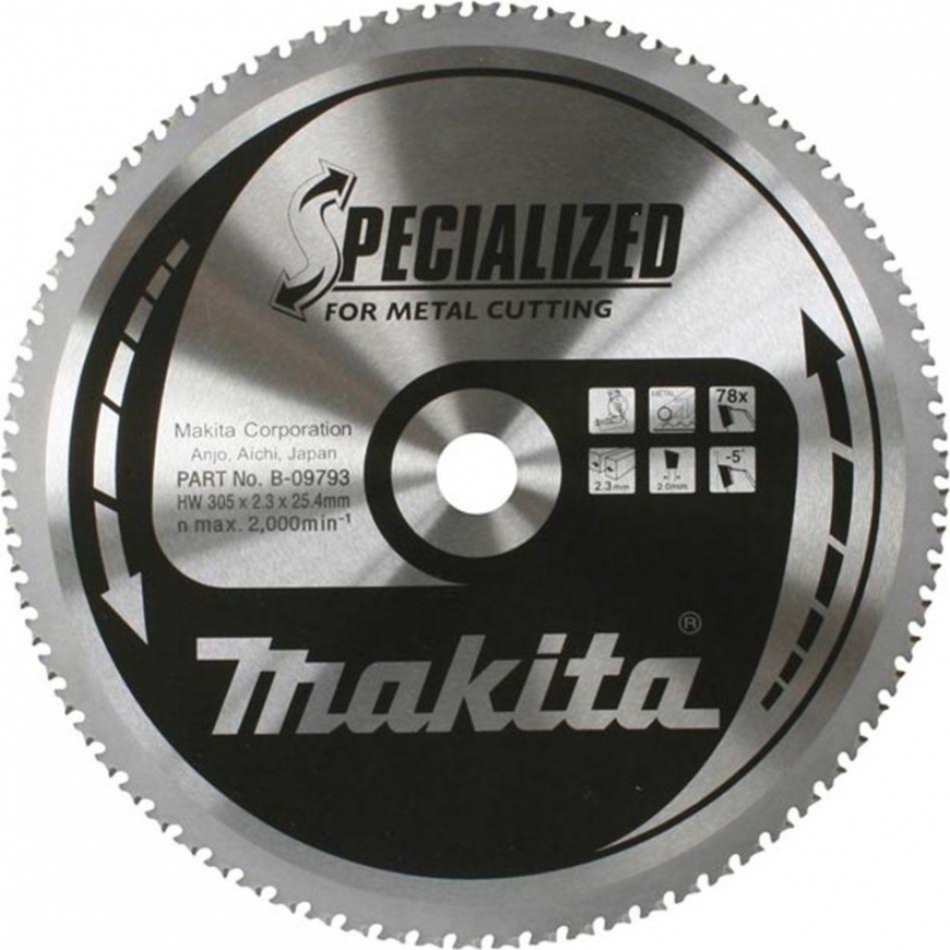 Metal cutting disc MAKITA 305x25.4x2.3mm 78T – 5
