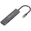 Extra Digital Adapteris USB Type-C - 2 x USB 3.0, Type-C PD, HDMI