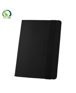 GreenGo Universal 9-10" Tablet PC Eco Leather Book Case with Stand Black