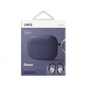 Uniq UNIQ etui Nexo AirPods Pro 2 gen + Ear Hooks silikoninis purpurowy/fig violetinė Uniq UNIQ etui Nexo AirPods Pro 2 gen + Ear Hooks silikoninis purpurowy/fig violetinė