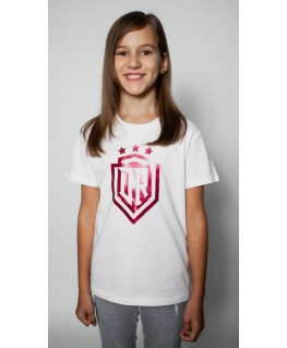 Dinamo - CHILDREN'S T-SHIRT 8Y «DINAMO» WITH RED METALLIC PRINTING White