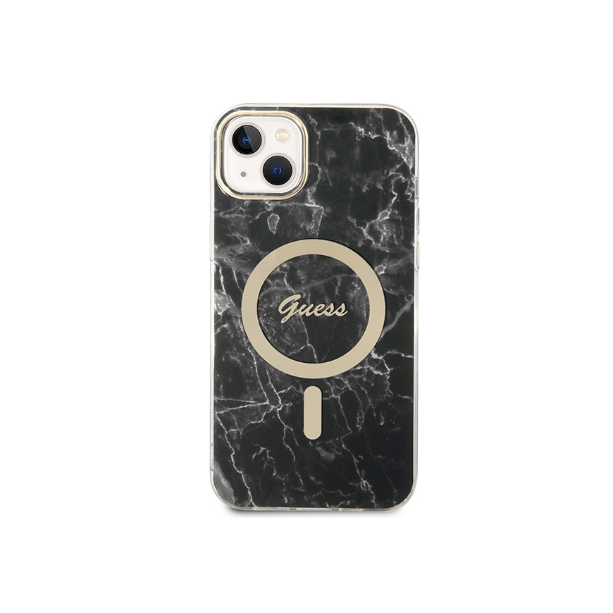 Guess set case + charger for iPhone 14 Plus 6,7" GUBPP14MHMEACSK juodas hard case Marble MagSafe – 3
