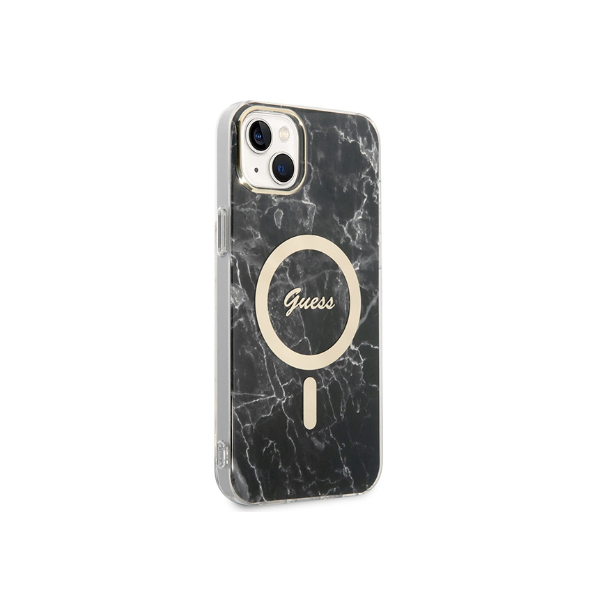 Guess set case + charger for iPhone 14 Plus 6,7" GUBPP14MHMEACSK juodas hard case Marble MagSafe – 4