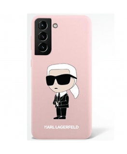 Karl Lagerfeld Case for Samsung Galaxy S23 Plus KLHCS23MSNIKBCP Pink Hard Case Silicone Ikonik