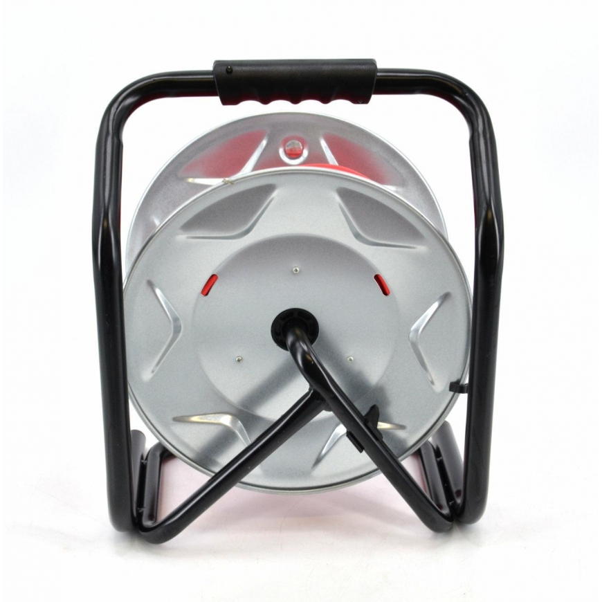 AW-Tools AWTOOLS extension DRUM METAL Red HEAVY DUTY 30m 3x1.5 mm 16A / 3680W / IP44 – 3
