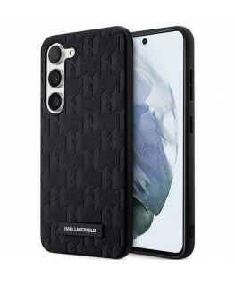 Karl Lagerfeld Karl Lagefeld Case for Samsung Galaxy S23 Plus Black HC Saffiano Mono Logoplate