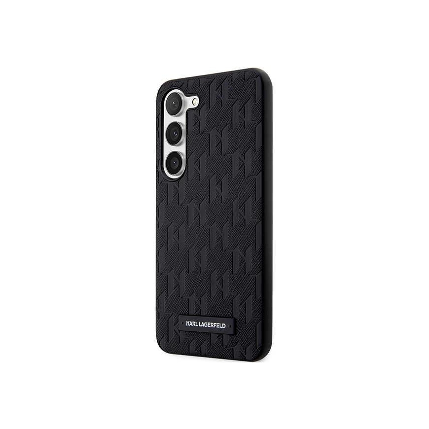 Karl Lagerfeld Karl Lagefeld Case for Samsung Galaxy S23 Plus Black HC Saffiano Mono Logoplate – 2