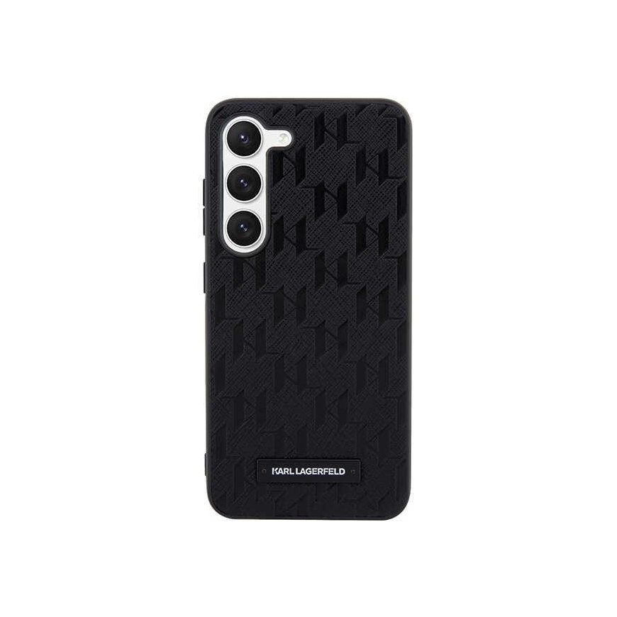 Karl Lagerfeld Karl Lagefeld Case for Samsung Galaxy S23 Plus Black HC Saffiano Mono Logoplate – 3