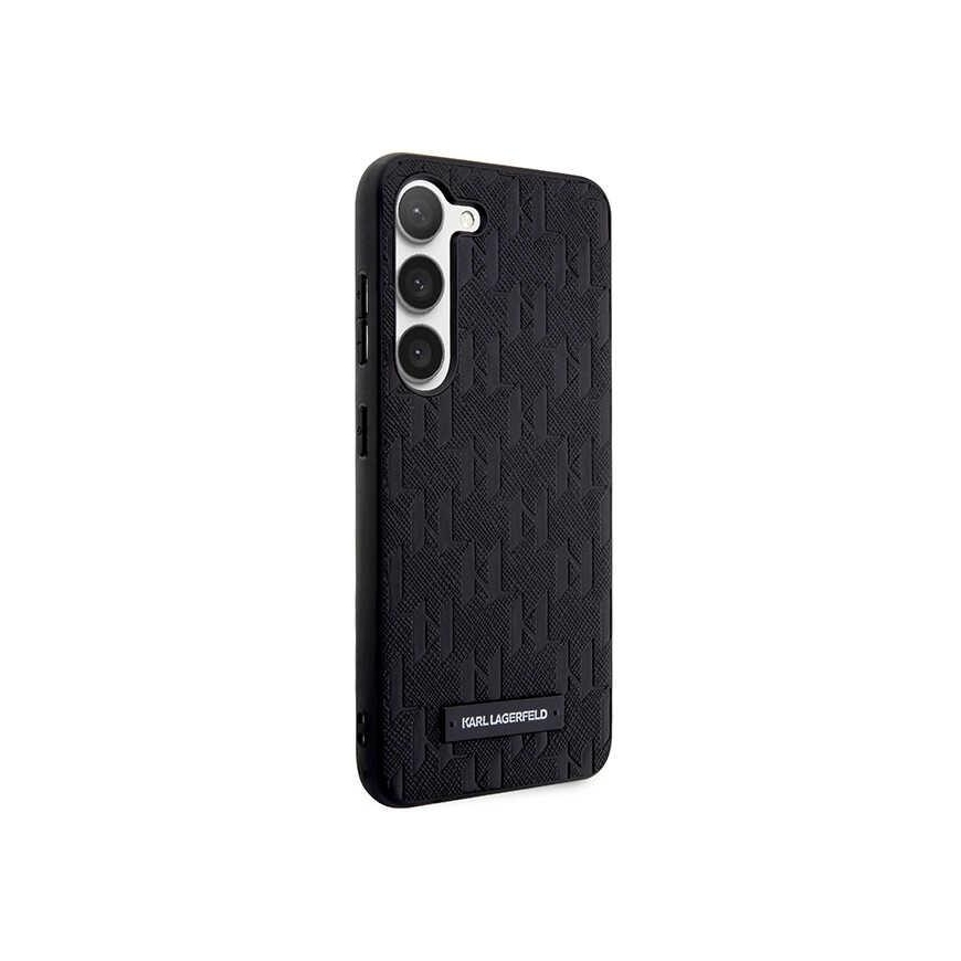 Karl Lagerfeld Karl Lagefeld Case for Samsung Galaxy S23 Plus Black HC Saffiano Mono Logoplate – 4