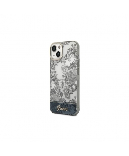 Case Guess GUHCP14XHGPLHG iPhone 14 Pro Max 6.7 Inch Gray / Gray Hard Case Porcelain Collection