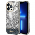 Dėklas Guess GUHCP14XHGPLHG iPhone 14 Pro Max 6,7 colių pilka / pilka kieto dėklo porceliano kolekcija