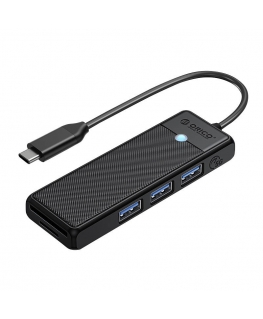 Adapter Hub 4in1 Orico USB A3.0x3+TF/SD3.0x1
