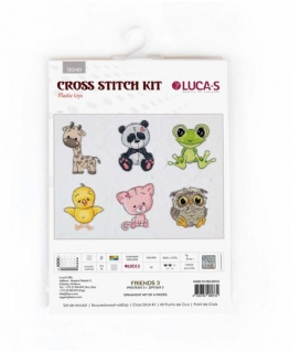 luca S Siuvinėjimo kryželiu rinkinys Friends 3 8x9 cm SJK040
