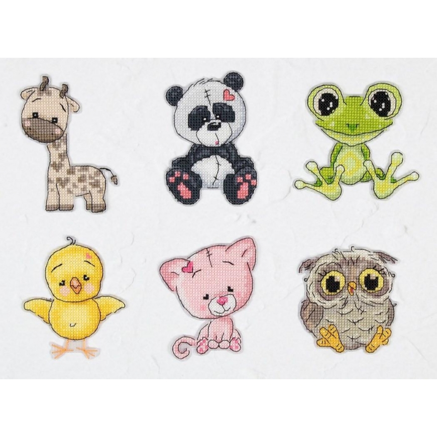 luca S Siuvinėjimo kryželiu rinkinys Friends 3 8x9 cm SJK040 – 2
