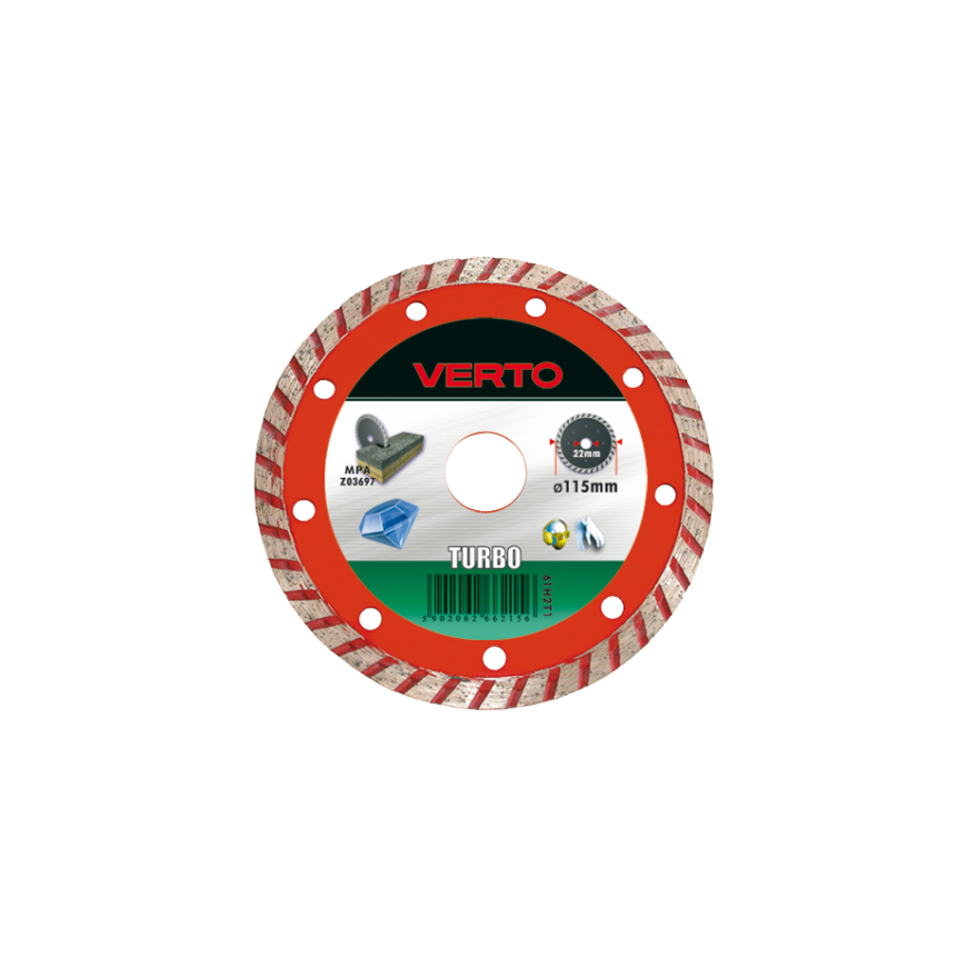 Verto 230 x 22.2mm diamond discs, turbo