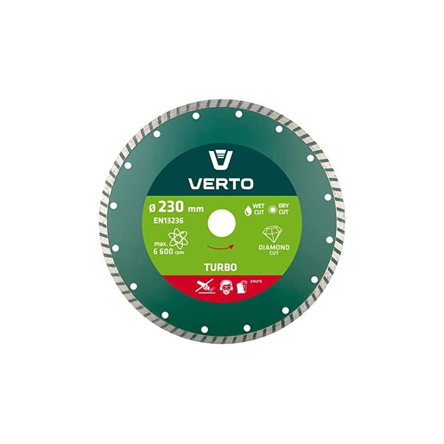 Verto 230 x 22.2mm diamond discs, turbo – 4
