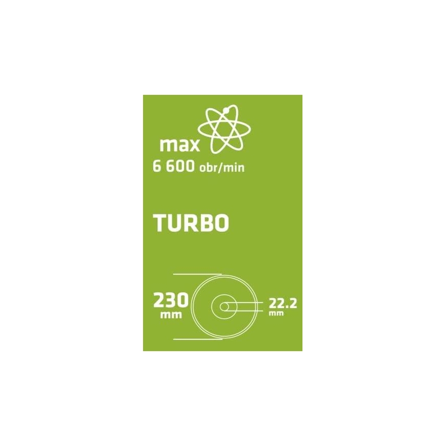 Verto 230 x 22,2 mm deimantiniai diskai, turbo – 5