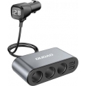 Dudao automobilinis įkroviklis 2x USB / 3x cigarečių žiebtuvėlio skirstytuvas juodas (R1Pro juodas) Dudao automobilinis įkroviklis 2x USB / 3x cigarečių žiebtuvėlio skirstytuvas juodas (R1Pro juodas)