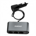 Dudao automobilinis įkroviklis 2x USB / 3x cigarečių žiebtuvėlio skirstytuvas juodas (R1Pro juodas) Dudao automobilinis įkroviklis 2x USB / 3x cigarečių žiebtuvėlio skirstytuvas juodas (R1Pro juodas)