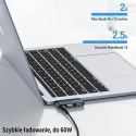 USAMS Adapter HUB USB 3.0|USB-C|Micro SD gray|grey SJ491HUB01 (US-SJ491)