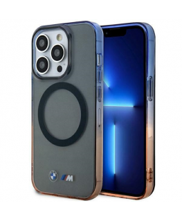 Case BMW BMHMP14XHTGE iPhone 14 Pro Max 6.7" gray/gray hardcase Gradient Bumper MagSafe