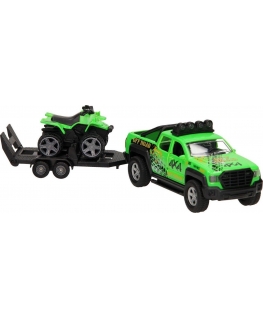 Lean Cars Hipo Auto with trailer and quad, light, sound 510220