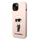 Karl Lagerfeld Case for iPhone 14 Plus 6.7" KLHCP14MSNIKBCP Pink Hard Case Silicone Ikonik
