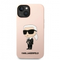 Karl Lagerfeld Case for iPhone 14 Plus 6.7" KLHCP14MSNIKBCP Pink Hard Case Silicone Ikonik