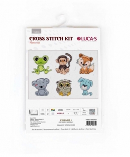luca S Cross stitch kit Friends 1 8x9 cm SJK038